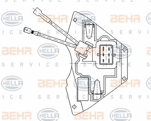 Behr-Hella 5HL 351 321-171 Heater control unit 5HL351321171