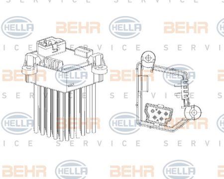 Behr-Hella 5HL 351 321-191 Heater control unit 5HL351321191