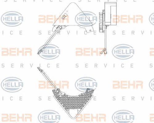 Behr-Hella 5HL 351 321-221 Heater control unit 5HL351321221
