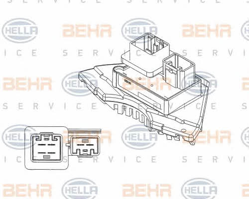Behr-Hella 5HL 351 321-231 Heater control unit 5HL351321231