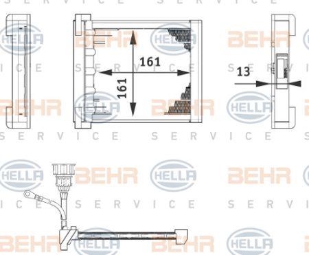 Behr-Hella 6ZT 351 080-211 Heat exchanger, interior heating 6ZT351080211