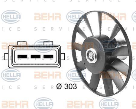 Behr-Hella 8EW 009 144-501 Hub, engine cooling fan wheel 8EW009144501