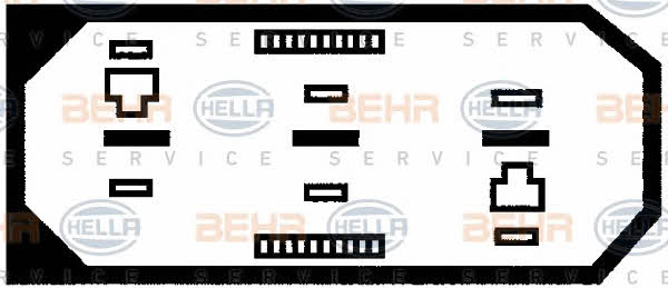 Behr-Hella 8EW 009 144-531 Hub, engine cooling fan wheel 8EW009144531