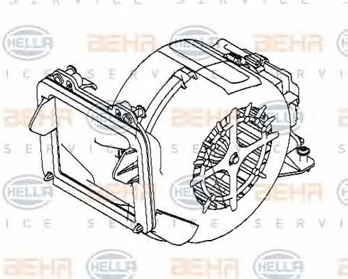 Behr-Hella 8EW 009 157-071 Fan assy - heater motor 8EW009157071