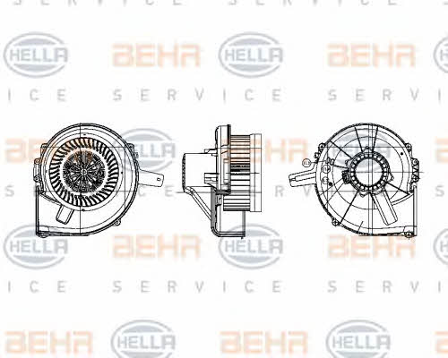 Behr-Hella 8EW 009 157-121 Fan assy - heater motor 8EW009157121