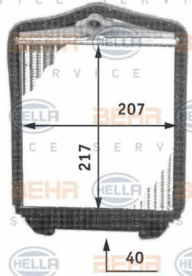 Behr-Hella 8FH 351 311-691 Heat exchanger, interior heating 8FH351311691