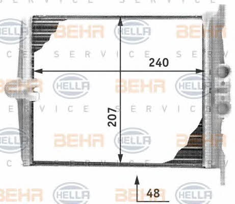 Behr-Hella 8FH 351 311-741 Heat exchanger, interior heating 8FH351311741