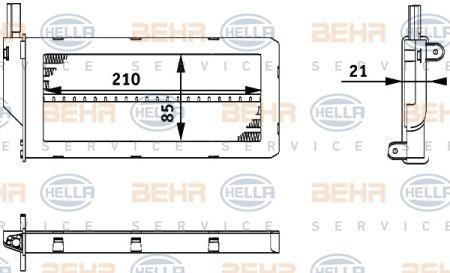 Behr-Hella 8FH 351 312-121 Heat exchanger, interior heating 8FH351312121