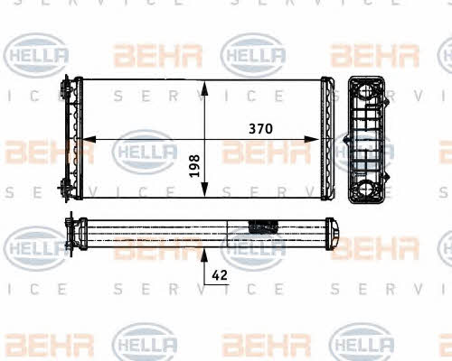 Behr-Hella 8FH 351 312-181 Heat exchanger, interior heating 8FH351312181