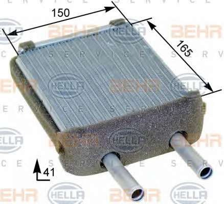 Behr-Hella 8FH 351 315-211 Heat exchanger, interior heating 8FH351315211