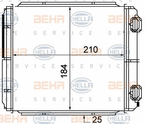 Behr-Hella 8FH 351 315-371 Heat exchanger, interior heating 8FH351315371