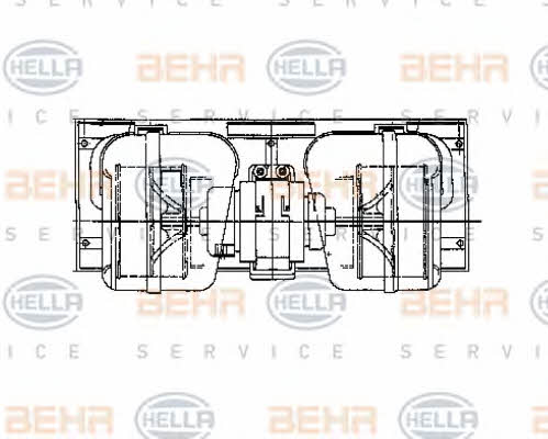 Behr-Hella 8EW 009 157-661 Fan assy - heater motor 8EW009157661