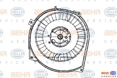 Behr-Hella 8EW 009 159-321 Fan assy - heater motor 8EW009159321