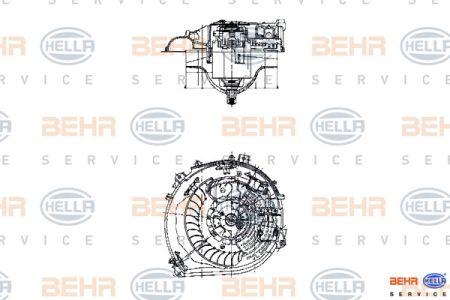 Behr-Hella 8EW 009 159-351 Fan assy - heater motor 8EW009159351
