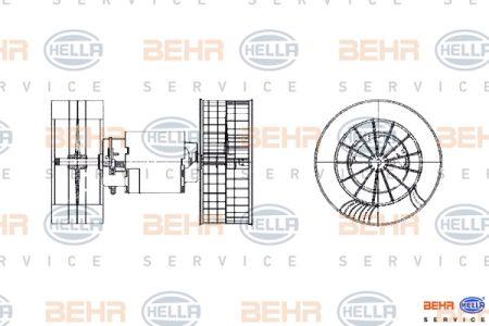 Behr-Hella 8EW 009 159-361 Fan assy - heater motor 8EW009159361