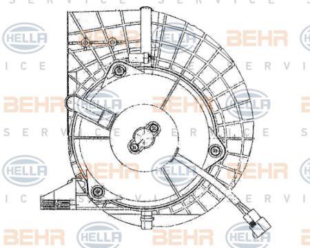 Behr-Hella 8EW 009 159-691 Fan assy - heater motor 8EW009159691