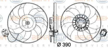 Behr-Hella 8EW 351 041-461 Hub, engine cooling fan wheel 8EW351041461