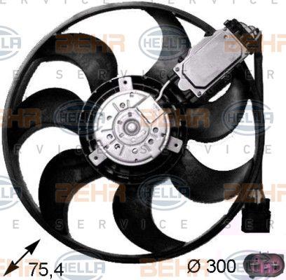 Behr-Hella 8EW 351 043-241 Hub, engine cooling fan wheel 8EW351043241