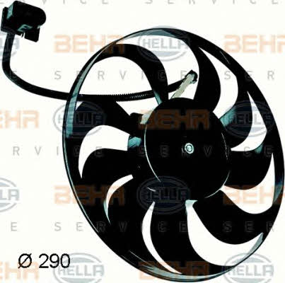 Hub, engine cooling fan wheel Behr-Hella 8EW 351 043-311