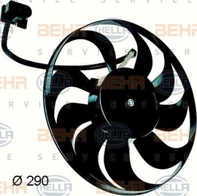 Behr-Hella 8EW 351 043-311 Hub, engine cooling fan wheel 8EW351043311