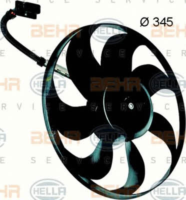 Behr-Hella 8EW 351 043-321 Hub, engine cooling fan wheel 8EW351043321