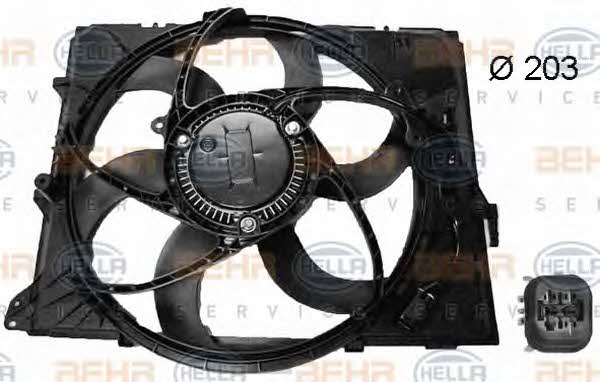 Behr-Hella 8EW 351 043-341 Hub, engine cooling fan wheel 8EW351043341