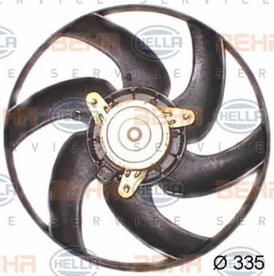 Behr-Hella 8EW 351 043-521 Hub, engine cooling fan wheel 8EW351043521