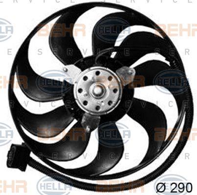 Behr-Hella 8EW 351 043-571 Hub, engine cooling fan wheel 8EW351043571
