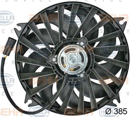 Behr-Hella 8EW 351 043-601 Hub, engine cooling fan wheel 8EW351043601
