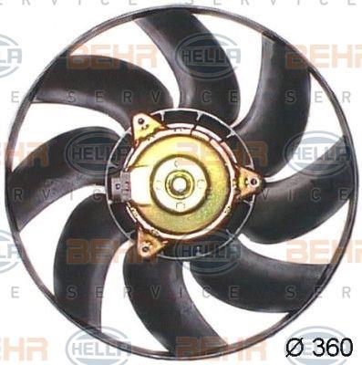 Behr-Hella 8EW 351 043-691 Hub, engine cooling fan wheel 8EW351043691