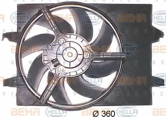 Behr-Hella 8EW 351 043-771 Hub, engine cooling fan wheel 8EW351043771
