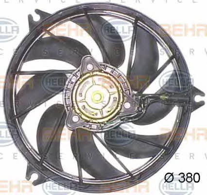 Behr-Hella 8EW 351 043-791 Hub, engine cooling fan wheel 8EW351043791