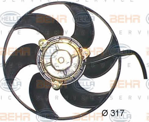 Behr-Hella 8EW 351 044-201 Hub, engine cooling fan wheel 8EW351044201