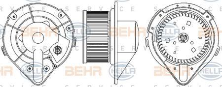 Behr-Hella 8EW 351 044-371 Fan assy - heater motor 8EW351044371