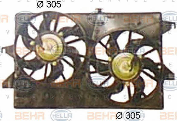 Hub, engine cooling fan wheel Behr-Hella 8EW 351 044-441