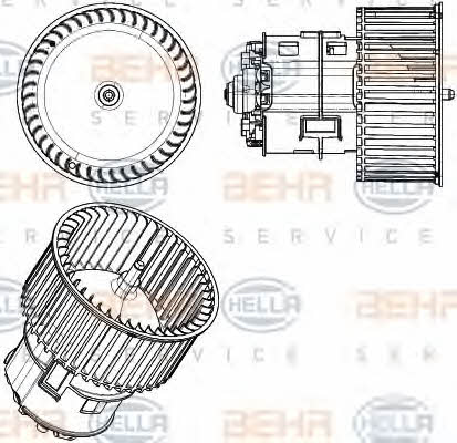Behr-Hella 8EW 351 104-441 Fan assy - heater motor 8EW351104441