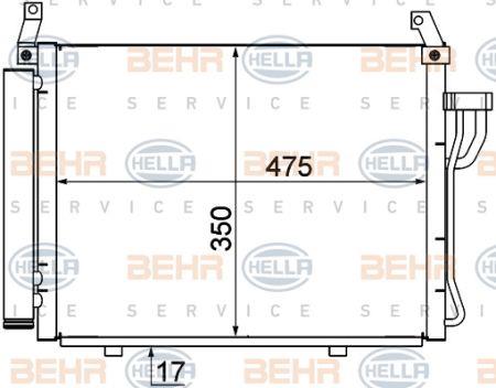 Behr-Hella 8FC 351 001-211 Cooler Module 8FC351001211