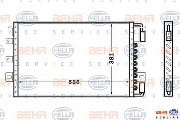 Behr-Hella 8FC 351 024-131 Cooler Module 8FC351024131