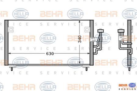 Behr-Hella 8FC 351 024-151 Cooler Module 8FC351024151