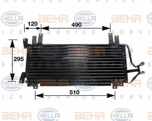 Behr-Hella 8FC 351 035-341 Cooler Module 8FC351035341