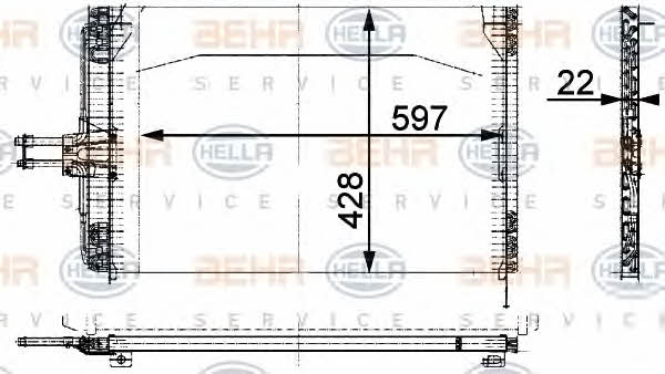 Behr-Hella 8FC 351 035-461 Cooler Module 8FC351035461