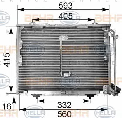 8FC351036011 Behr-Hella AC Condenser