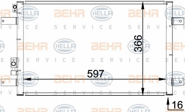 Behr-Hella 8FC 351 036-111 Cooler Module 8FC351036111