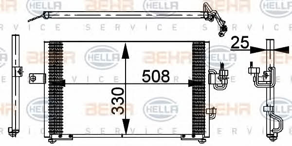 Behr-Hella 8FC 351 037-271 Cooler Module 8FC351037271