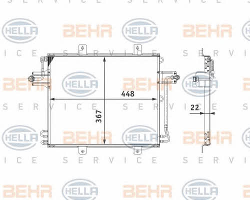 Behr-Hella 8FC 351 038-611 Cooler Module 8FC351038611