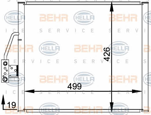 Behr-Hella 8FC 351 300-001 Cooler Module 8FC351300001