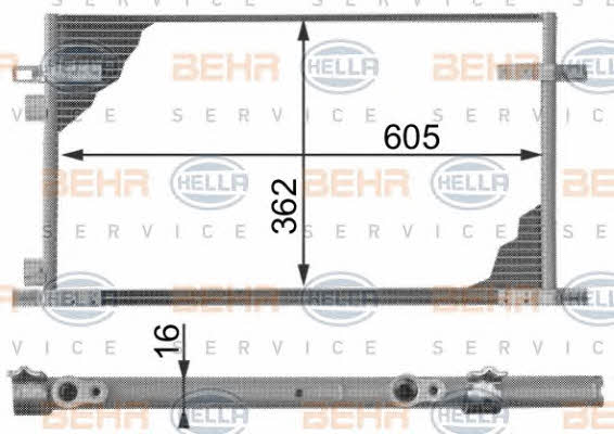 Behr-Hella 8FC 351 300-011 Cooler Module 8FC351300011