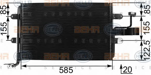 Behr-Hella 8FC 351 301-061 Cooler Module 8FC351301061