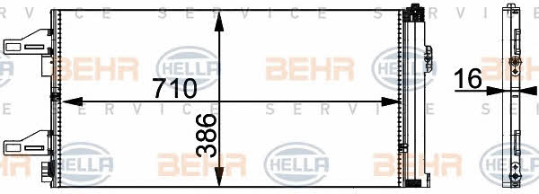 Behr-Hella 8FC 351 301-601 Cooler Module 8FC351301601