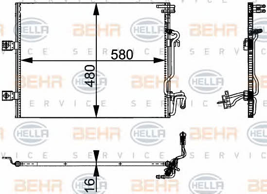 Behr-Hella 8FC 351 301-611 Cooler Module 8FC351301611